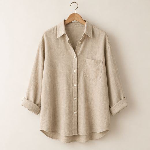 Camisa oversize de lino
